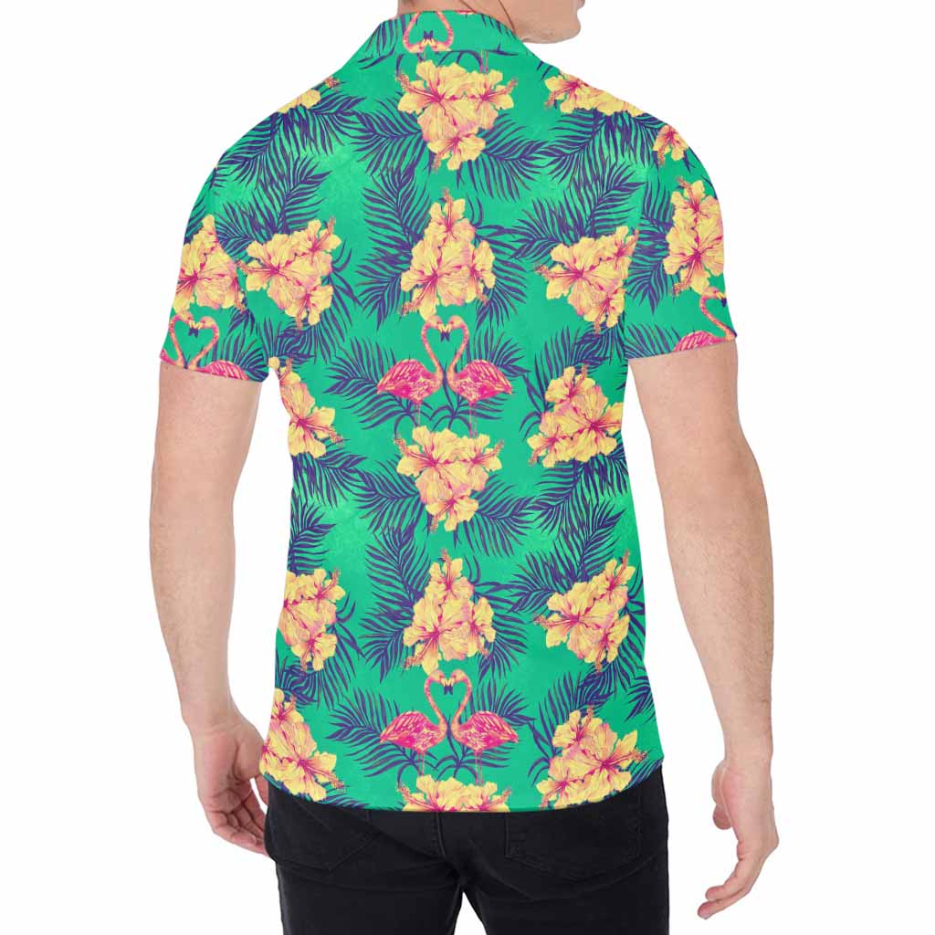 Hawaii Tropical Paradise Pattern Print Men's Shirt