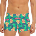 Hawaii Tropical Paradise Pattern Print Men's Short Boxer Briefs
