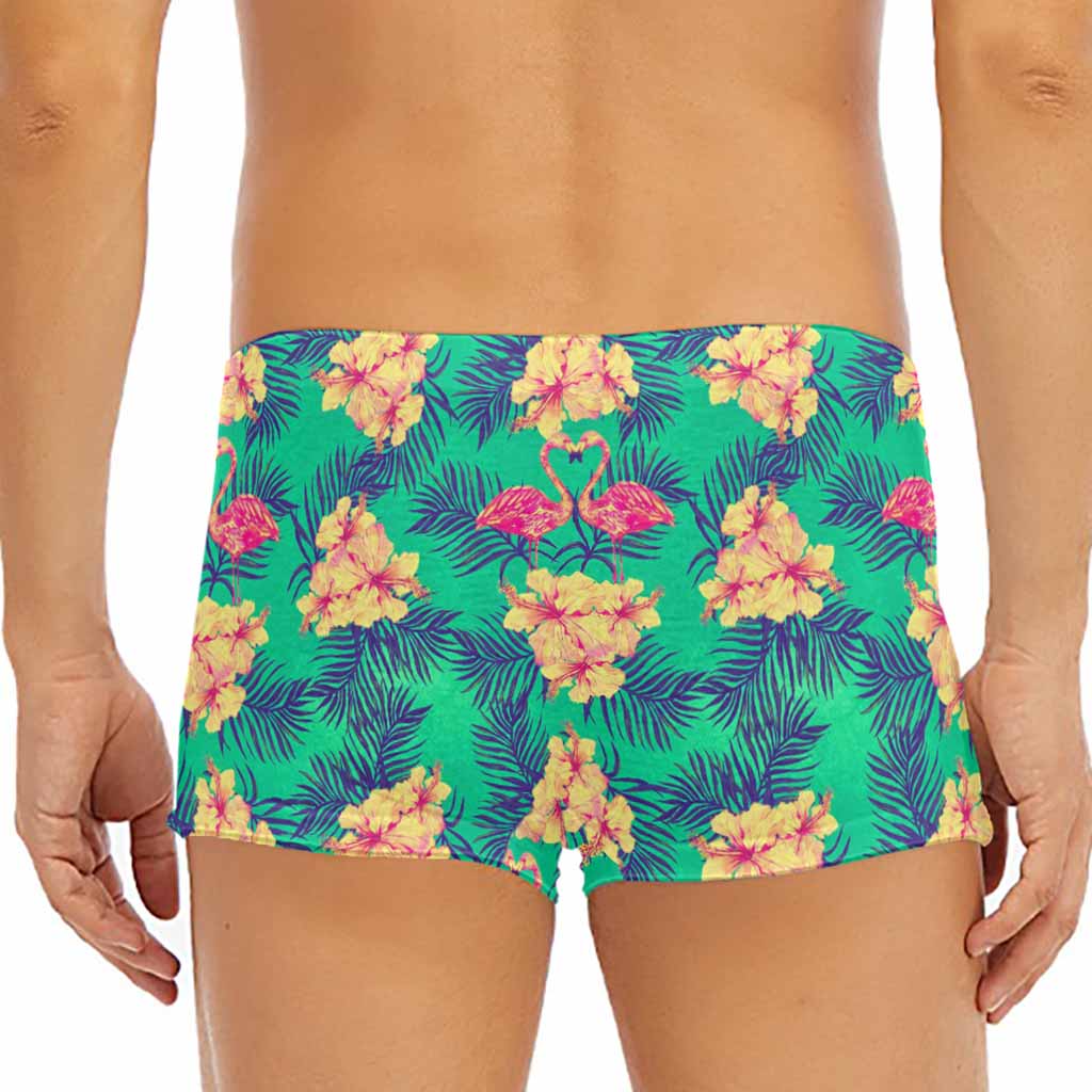 Hawaii Tropical Paradise Pattern Print Men's Short Boxer Briefs