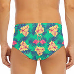 Hawaii Tropical Paradise Pattern Print Men's Triangle Swim Briefs