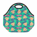 Hawaii Tropical Paradise Pattern Print Neoprene Lunch Bag