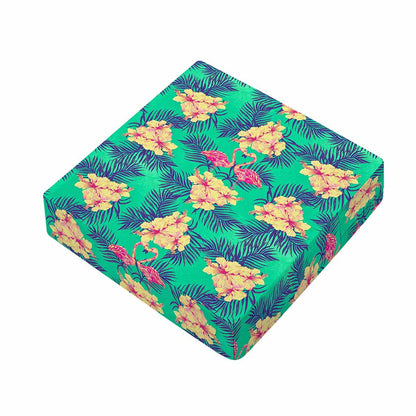 Hawaii Tropical Paradise Pattern Print Outdoor Seat Cushion Cover