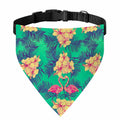 Hawaii Tropical Paradise Pattern Print Over The Collar Dog Bandana