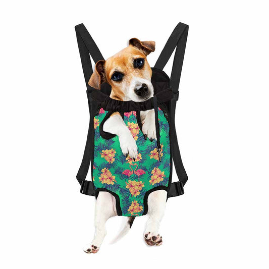 Hawaii Tropical Paradise Pattern Print Pet Carrier Backpack