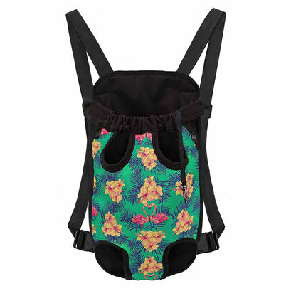 Hawaii Tropical Paradise Pattern Print Pet Carrier Backpack