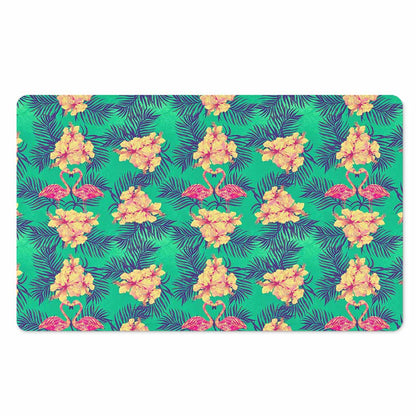 Hawaii Tropical Paradise Pattern Print Polyester Doormat