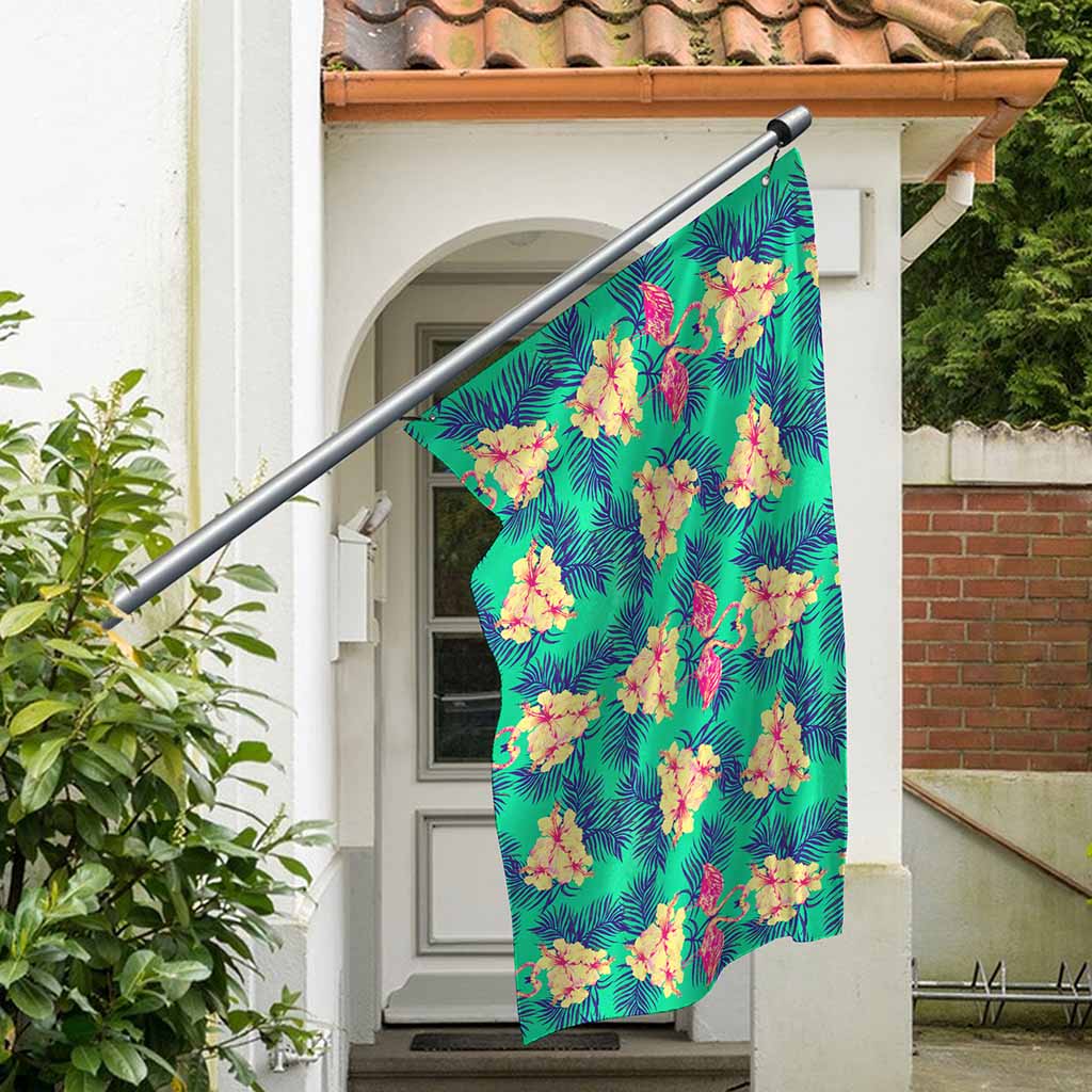 Hawaii Tropical Paradise Pattern Print Polyester Flag