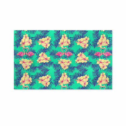 Hawaii Tropical Paradise Pattern Print Polyester Flag