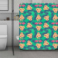 Hawaii Tropical Paradise Pattern Print Polyester Shower Curtain