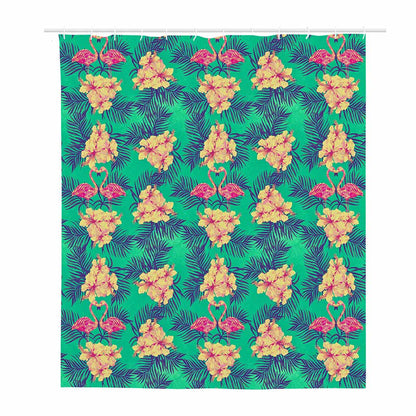 Hawaii Tropical Paradise Pattern Print Polyester Shower Curtain