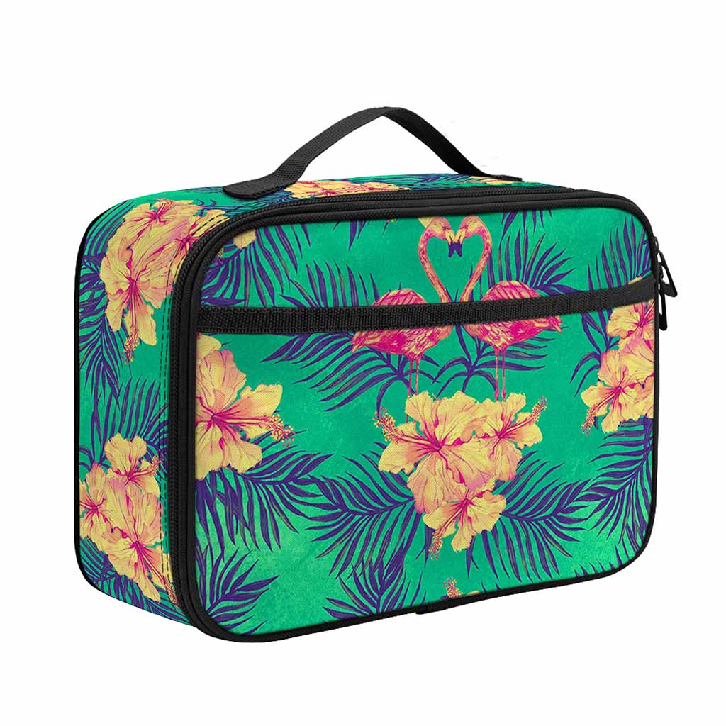 Hawaii Tropical Paradise Pattern Print Portable Lunch Bag