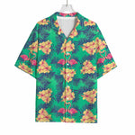 Hawaii Tropical Paradise Pattern Print Rayon Hawaiian Shirt