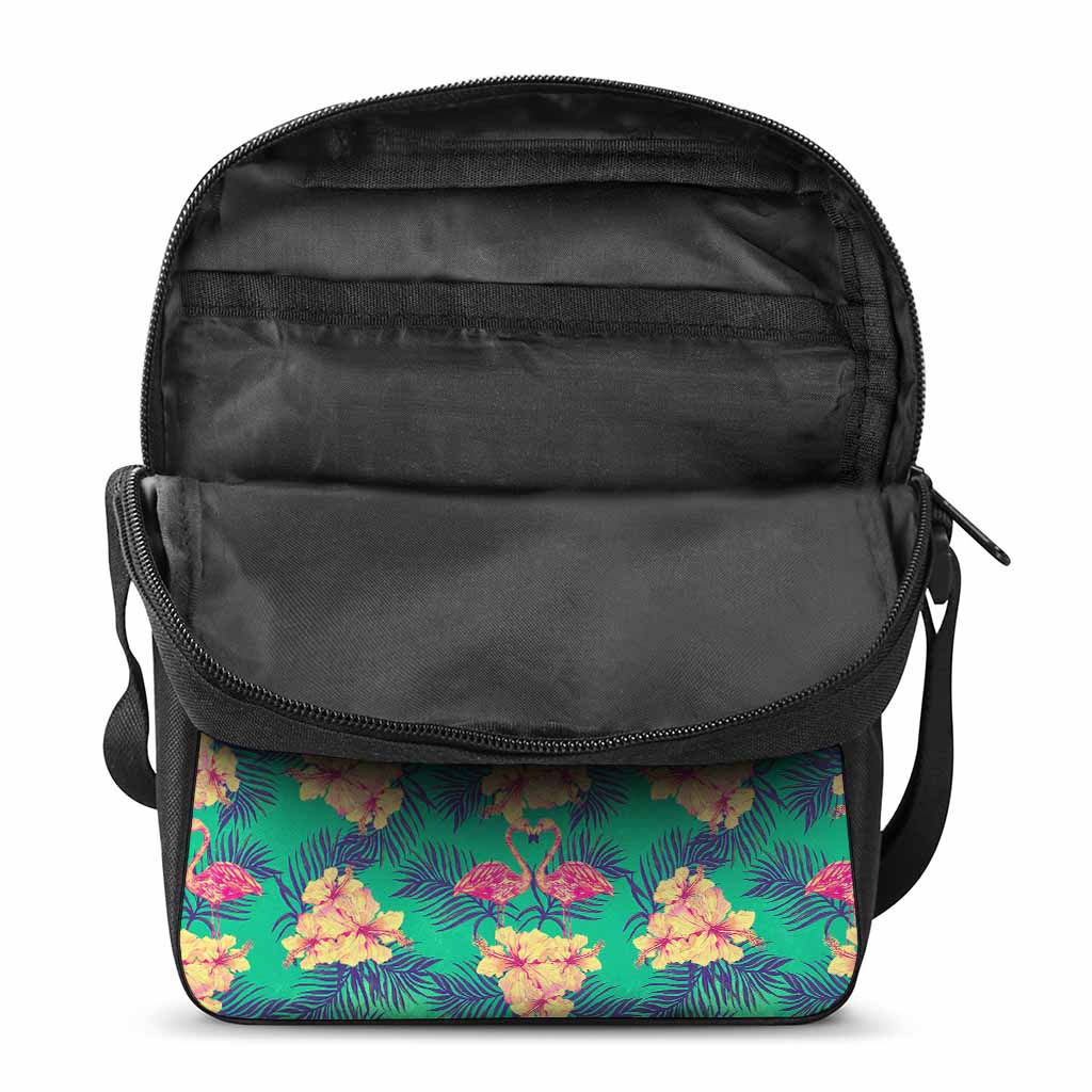 Hawaii Tropical Paradise Pattern Print Rectangular Crossbody Bag