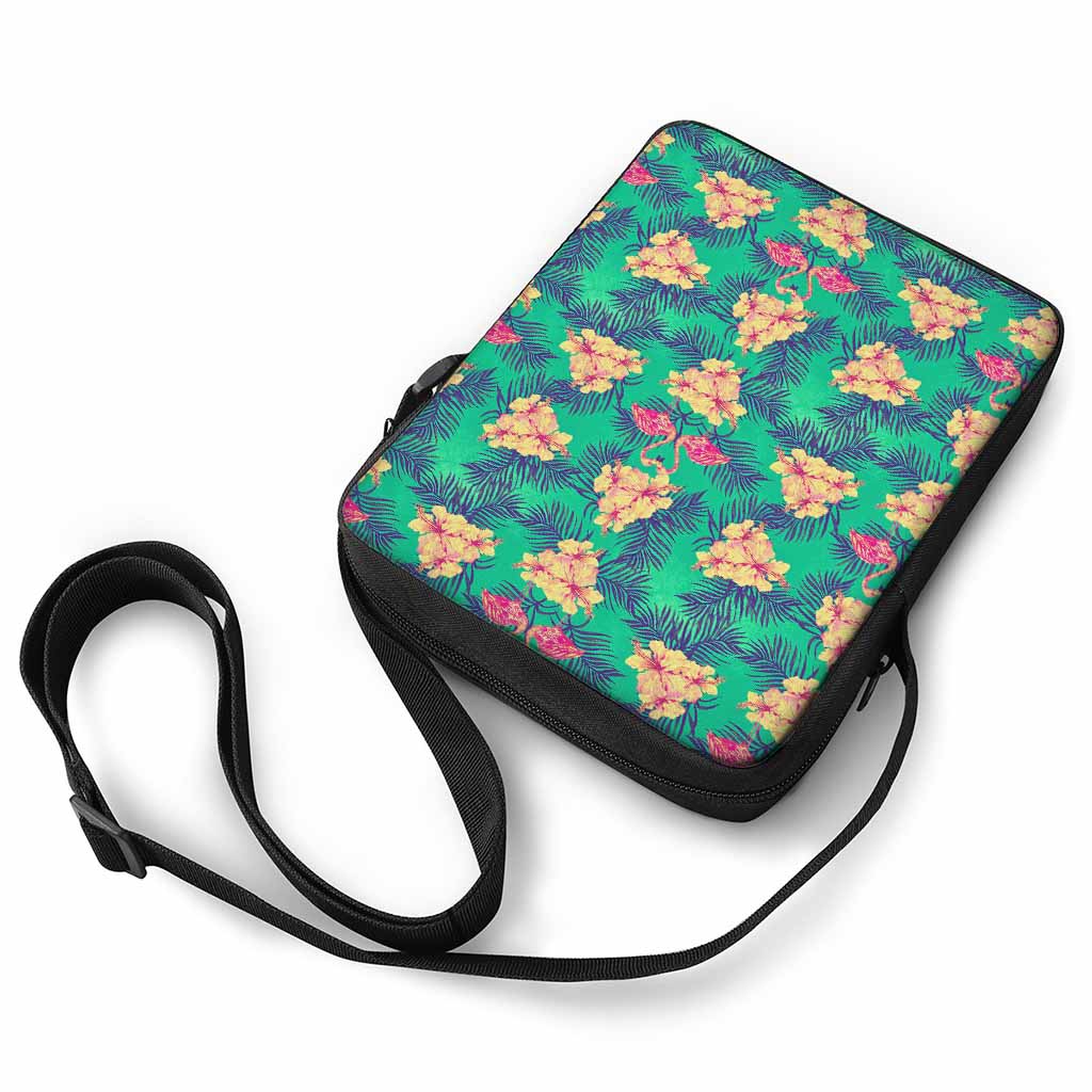 Hawaii Tropical Paradise Pattern Print Rectangular Crossbody Bag