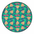 Hawaii Tropical Paradise Pattern Print Round Floor Mat