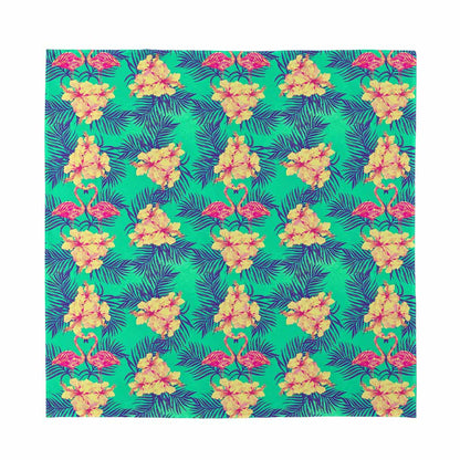 Hawaii Tropical Paradise Pattern Print Silk Bandana