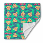 Hawaii Tropical Paradise Pattern Print Silk Bandana