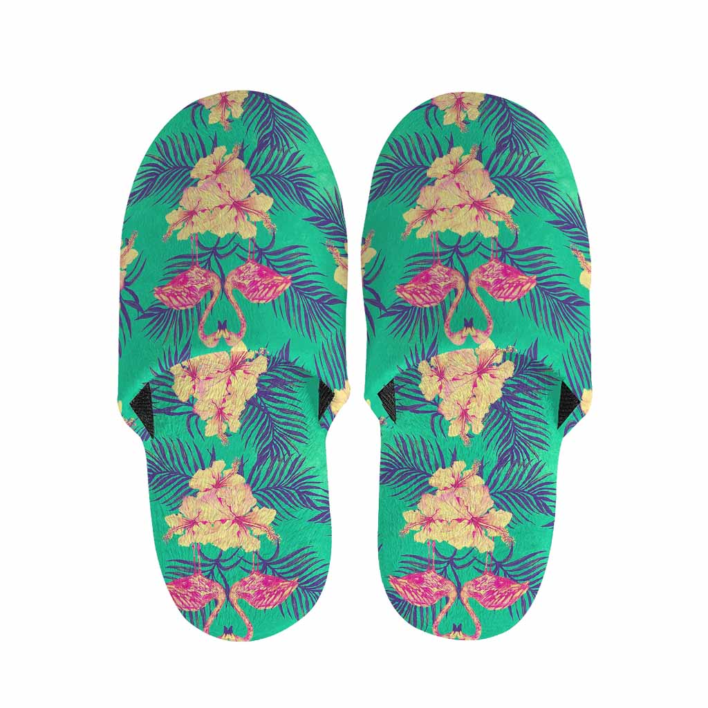 Hawaii Tropical Paradise Pattern Print Slippers