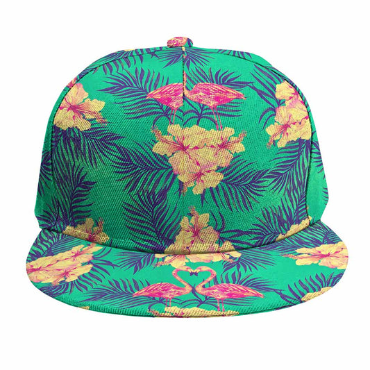 Hawaii Tropical Paradise Pattern Print Snapback Cap