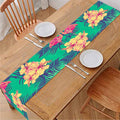 Hawaii Tropical Paradise Pattern Print Table Runner