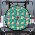 Hawaii Tropical Paradise Pattern Print Tire Cover With Camera Hole