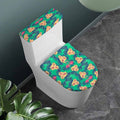 Hawaii Tropical Paradise Pattern Print Toilet Lid And Tank Cover Set