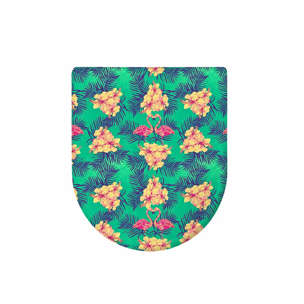 Hawaii Tropical Paradise Pattern Print Toilet Lid Cover