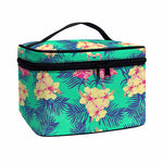 Hawaii Tropical Paradise Pattern Print Travel Makeup Bag