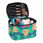 Hawaii Tropical Paradise Pattern Print Travel Makeup Bag