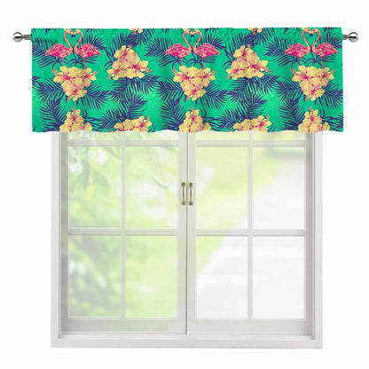 Hawaii Tropical Paradise Pattern Print Window Valance