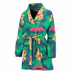 Hawaii Tropical Paradise Pattern Print Women's Bathrobe