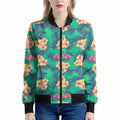 Hawaii Tropical Paradise Pattern Print Women's Bomber Jacket