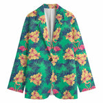 Hawaii Tropical Paradise Pattern Print Women's Cotton Blazer