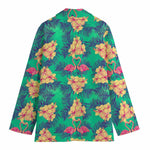 Hawaii Tropical Paradise Pattern Print Women's Cotton Blazer