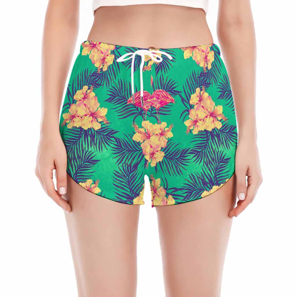 Hawaii Tropical Paradise Pattern Print Women's Split Running Shorts