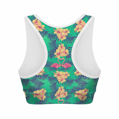 Hawaii Tropical Paradise Pattern Print Women's Sports Bra