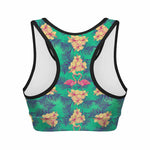 Hawaii Tropical Paradise Pattern Print Women's Sports Bra