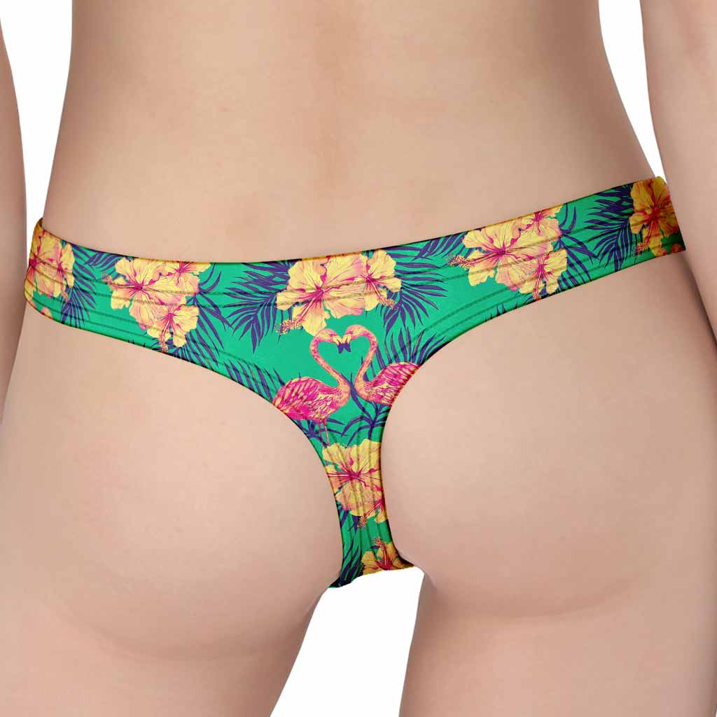 Hawaii Tropical Paradise Pattern Print Women's Thong