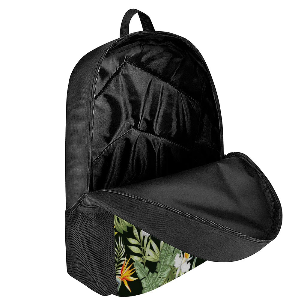 Hawaii Tropical Plants Pattern Print 17 Inch Backpack