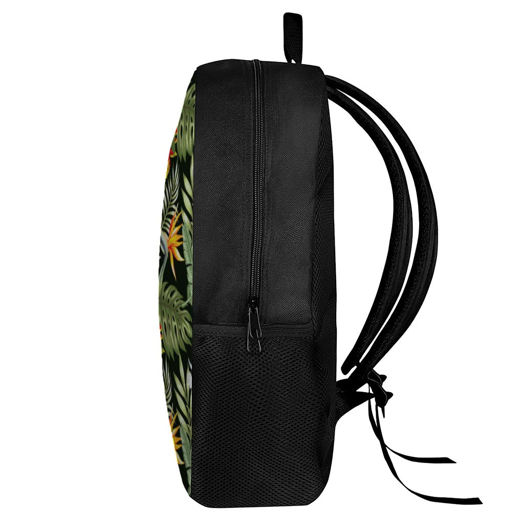 Hawaii Tropical Plants Pattern Print 17 Inch Backpack