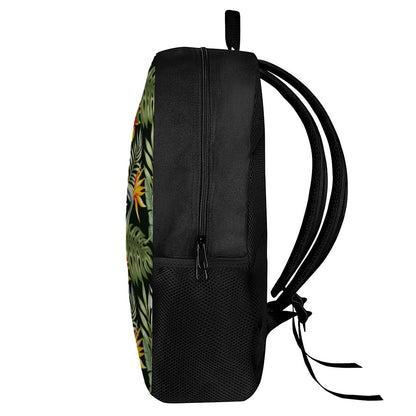 Hawaii Tropical Plants Pattern Print 17 Inch Backpack