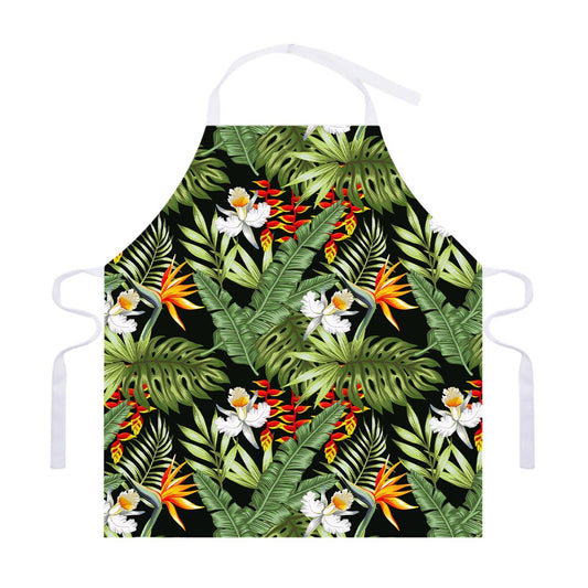 Hawaii Tropical Plants Pattern Print Adjustable Apron