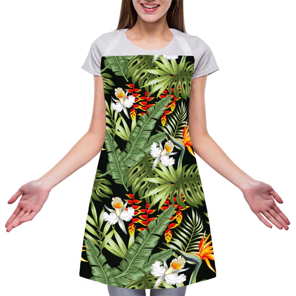 Hawaii Tropical Plants Pattern Print Adjustable Apron