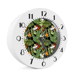 Hawaii Tropical Plants Pattern Print Alarm Clock