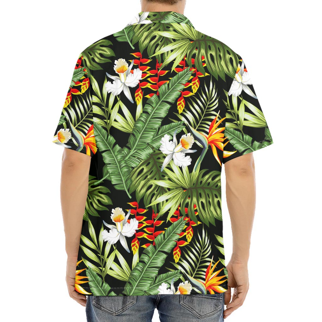 Hawaii Tropical Plants Pattern Print Aloha Shirt