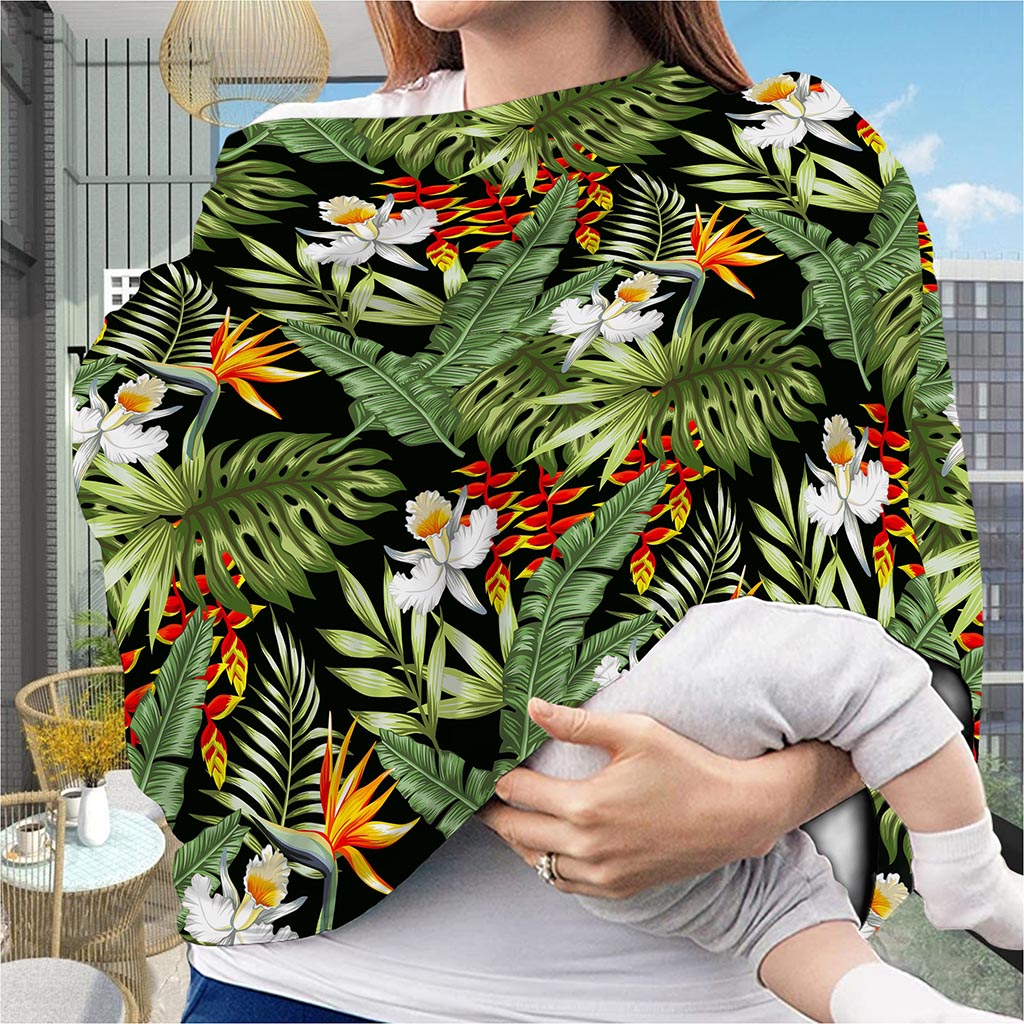 Hawaii Tropical Plants Pattern Print Baby Seat Cover