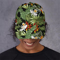 Hawaii Tropical Plants Pattern Print Baseball Cap