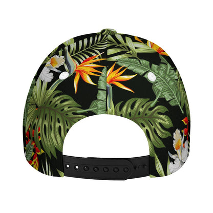 Hawaii Tropical Plants Pattern Print Baseball Cap