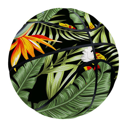 Hawaii Tropical Plants Pattern Print Basketball