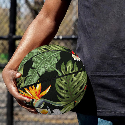 Hawaii Tropical Plants Pattern Print Basketball